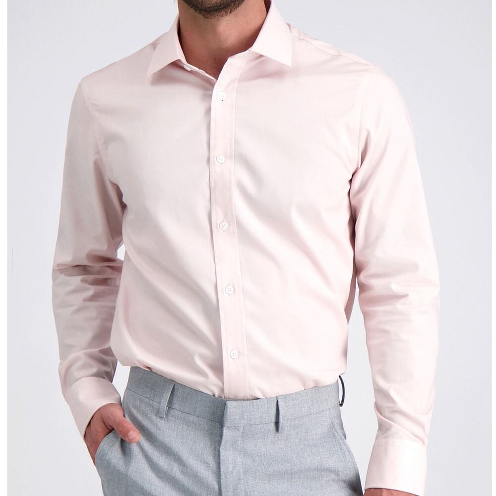 J. Crew Ludlow Dress Shirt Slim Fit Men 16 - 34 Stretch Light pink Long Sleeve